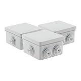 Zenitech - Lote de 3 cajas estancas cuadradas (80 x 80 x 40 cm, IP 55)