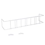 Sauvic 03514 - Soporte Ventana Extensible, 100x15x15 cm, Color Blanco