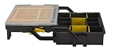 Stanley STST1-75540 - Caja de Herramientas multinivel Sortlevel, 23 Compartimientos, Profundidad 79mm , Asa ergonómica, Divisores extraibles, Tapa transparente, Cierres de bloqueo