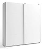 Miroytengo Armario Gran Savona 2 Puertas correderas Color Blanco habitación Dormitorio Matrimonio 216x202x56 cm…