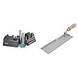 Wolfcraft 6948200 - Caja ingletadora y falsa escuadra 2 en 1 & 6925000 - Sierra de mano con mango acodado y orientable. 9 x 39 x 4,5 cm, especial montaje suelo
