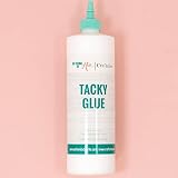 Craftelier - Pegamento Líquido Multiusos Extrafuerte Tacky Glue Especialmente Diseñado para Scrapbooking y Manualidades de Secado Transparente, Flexible y Resistente - 500 ml