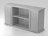 Amstyle Aparador sb2t, color gris / plateado