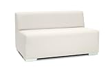 Sinergia Contract Sofa 3 Plaza Ibiza. Modular tapizado para Exterior en Polipiel náutica Blanca.