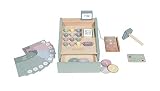 Little Dutch, Caja registradora de Madera con escáner Color Verde Menta, para niños (36m+)