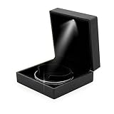 Caja de Exhibición de Pulsera, Caja de Pulsera con Luz LED, Estuche de Almacenamiento de Joyería para Anillo/Colgante/Pulsera/Collar para Mejor Regalo(Caja de Pulsera)
