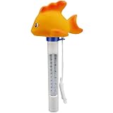 woyada Termómetro flotante para piscina con cuerda para estanque de agua, para piscina, baño, spa, hidromasajes, fácil de usar