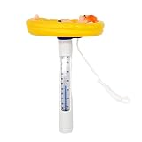 PAEFIU Termómetro para Piscina Cartoon TermómetroTemperatura Agua Termómetros con Cuerda Resistente para Todo Uso En Piscina Spas Jacuzzis Acuarios Y Peces Estanques