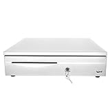 iggual IRON-3W, Cajon Portamonedas RJ11 Blanco con 5 Compartimentos de Billetes y 5 Compartimentos de Monedas