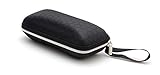 nikgic caja Funda de gafas con cremallera caja de almacenamiento de gafas de sol, goma EVA, Negro , 17*7*6cm