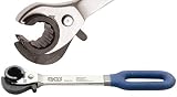 BGS 30830 | Llave de estrella con carraca | abierta | 10 mm