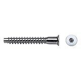 Celo 9550Ene - Tornillo Ensamblaje para Madera Ene Cabeza Allen Diámetro 5X50 Mm Cincado, 250 Unidades