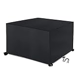 Funda Protectoras Muebles Jardin, GuKKK Funda para Muebles de Jardín, 420D Oxford Cubierta de Exterior Funda Protectora Muebles, Impermeable Anti-UV Protección Cubierta de Muebles (123x123x74CM)