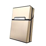 Caja de Cigarrillos de Aluminio Ligero, Portatil Caja Cigarillo con Cierre Magnético, Caja de Cigarrillos Metal para Cigarrillos Tabaco Cigarrillos, Pitilleras para Hombre y Mujer, para 20 Cigarrillos