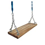 Columpios Infantiles Cadena de hierro madera tablero de madera columpio al aire libre tablón tablón jardín tablero de swing de niños adulto doble columpio Columpio de Jardín ( Color : A1-60*20cm )