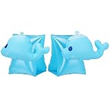 MoKo Manguitos Flotadores de Natación, Niños Brazaletes Hinchables, Mangas de Flotación para Aprender a Nadar [Años 3-6], Aprendizaje de Natación, para Playa o Pisicna, Dibujos Animados – Ballena