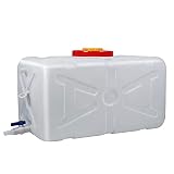 DWXN Recipiente De Agua Cubo De Plástico De Grado Alimenticio Granque Barg Tank Tanks Tanques Espesados ​​Cubo De Hogares Horizontal Exterior Rectangular Tanque De Agua Depósito,100L