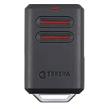 ERREKA KUMA KU02 Compatible con Erreka LUNA y Erreka RESON - Modelo Más Resistente de 2 Botones de Código Fijo - 2 Canales 433 MHz - Distancia 100 metros - Con Anilla para Llavero
