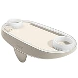 Intex 28520 - Bandeja para bebidas spa, Posavasos para spa, con luces LED, 2 posavasos, 45x26x12 cm, color beige, funciona con 2 pilas de botón de litio, Accesorios INTEX, Accesorios spa