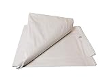 Lona Impermeable (2 x 3 m) Reforzada con Ojales de Acero Inoxidable. Para Leña y Objetos de Jardín, Vehículos, Protección contra UV. Color Blanco
