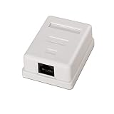 AISENS A138-0296 - Roseta de Superficie RJ45, Color Blanco