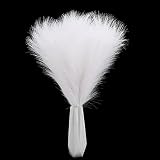 6 piezas de plantas de hierba de pampa artificial,43-45 cm Flor de hierba de pampa seca falsa Ramo de caña esponjosa Pampas Secas Decoracion para la decoración bohemio de la fiesta de bodas White