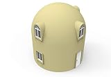 Casa ecológica prefabricada básica de doble planta para exteriores, hostal, restaurante, hotel de estrella, 6 x 6 x 6,5 m