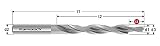 Karnasch 401020060 Broca Escalonada Bidiametral Hss-Xe, Din 8376, 180°, Grado Medio Para Orificio De Paso, Para Roscas Ø M6, 6.6Mm Diámetro De Corte, 15.0Mm Utilizando Longitud, 11.05Mm