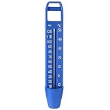 arbitra Termómetro De Piscina De 2 Piezas, Flotante Digital con Cuerda, Bolsillo Integrado Y Resistente A Roturas para Todas Las Piscinas Al Aire Libre/Interiores, Spas, Jacuzzis Y Estanques