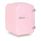 bredeco Mini Refrigerador Nevera De Viaje BCMF-4L-LP (Temperatura: 5-65 °C, 12/24 / 100-240 V, Pantalla LED, Volumen: 4 L, Color rosa)