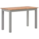 vidaXL Madera Roble Maciza Mesa de Comedor Salón Cocina Sala de Estar Almuerzo Mobiliario Muebles Casa Hogar Jardín Bricolaje 120x60x74 cm
