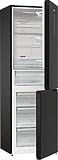 Gorenje NRK 6192 ABK4 - Nevera y congelador (185 cm, 302 L), color negro
