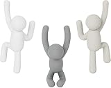 Umbra Buddy Ganchos de pared, juego de 3, Color surtido #2