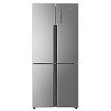 Haier HTF-452DM7 Independiente 452L A++ Acero inoxidable nevera puerta lado a lado - Frigorífico side-by-side (Independiente, Acero inoxidable, Puerta americana, LED, Tocar, R600a)