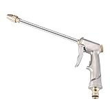 Pistola Rociadora de Manguera,Pistola de Pulverización de Manguera de Jardín Boquilla Ajustable de Agua Pistola de Riego de Metal de alta presión Rociador de Manguera de Jardín de Alta Presión