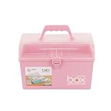 Xyskin Caja de almacenamiento para medicamentos, de plástico, rosa, 1 paquete