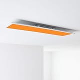 Panel LED de techo, 120 x 30 cm, 40 W, cambio de color RGB mediante mando a distancia, 2700-6500 K, metal/plástico, color blanco