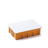 Famatel 3252 Caja empotrar | Tapa con Garras metálicas | Sin Conos | 160x100x50 | Naranja