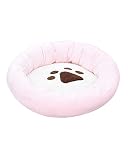 HONGBI Cama para Perros y Gatos Sofá para Perros Casetas para Perros Camas de Gatos de Donut Suave Redondo Mascotas Cojín Cama para Mascotas Cesta para Perro Cómodo Nido de Gato Rosado L