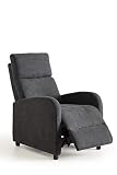 Home Heavenly- Butaca reclinable, sillón Relax Nexus, cómodo y Compacto para salón, reposapies, Color Gris