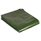 GardenMate 1,5 m x 6 m 200 g/m2 Lona de protección Premium verde | Funda protectora | Lona impermeable