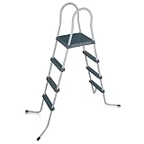 your GEAR Escalera de piscina PL122 de 4 peldaños, escalera para piscina de hasta 122 cm de altura de pared