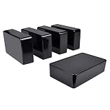 Therlan 5 cajas de plástico para proyectos de empalme ABS prototipo de caja electrónica 100 x 60 x 25 mm para pequeños Arduino DIY (negro)