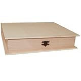Re-Star Caja de Madera con Forma de Libro 4.6 x 24.7 x 18.6 cm