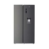 CHiQ Frigorífico americano, 559L, compresor inverter, Multi-air-flow, Total No Frost, acero inoxidable oscuro, compresor 12 años garantia