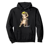 Suricata Minero Pico Casco Sudadera con Capucha