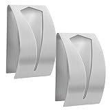 Dokapv Set de 2 Colgador Trapos Cocina Toalleros Baño de Pared Acero Inoxidable Toalleros gancho Colgador Toallas para Toallas Adhesivos