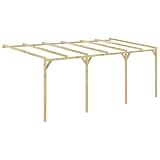 Cerlingwee Soporte de Flores, Madera de Pino de Cochera Duradera para Exteriores para la Familia
