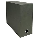 Exacompta 83143E - Caja para archivar documentos. 12 cm. Verde oscuro