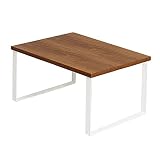 AERVEAL Estante de Almacenamiento, Hierro Forjado + Estante de Escritorio de Madera Estante de baño Estante de Acabado Multifuncional
